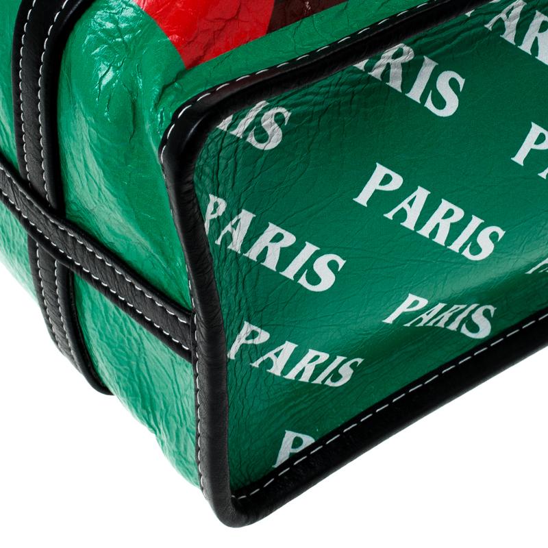 Balenciaga Multicolor Leather Bazar Paris Shopper Tote 4