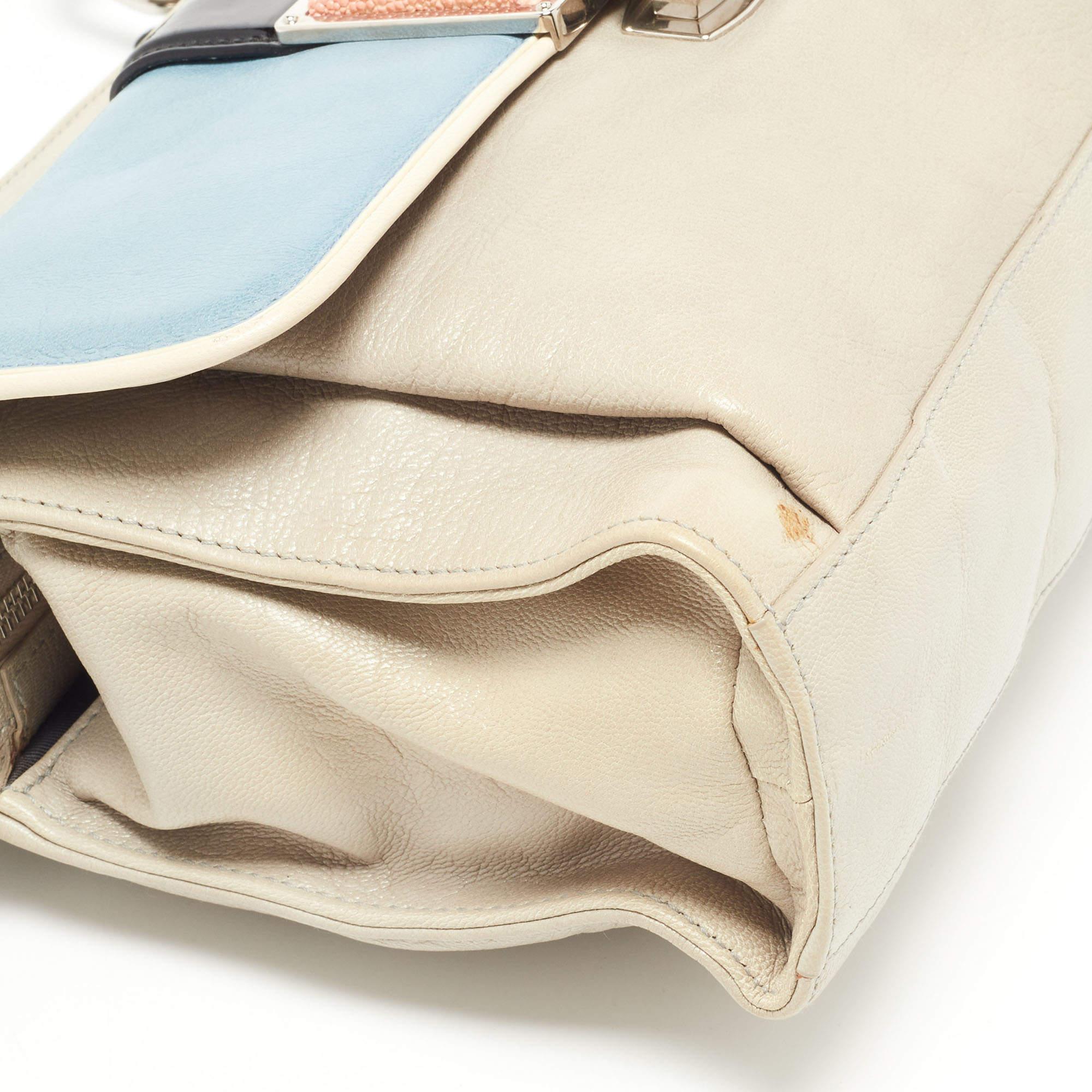 Balenciaga Multicolor Leather Cherche Midi Shoulder Bag For Sale 7