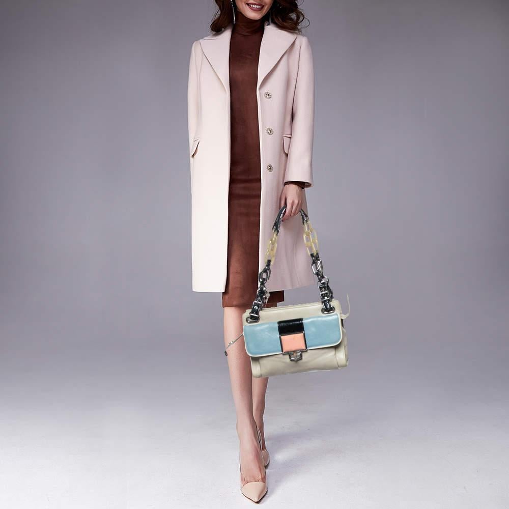 Balenciaga Multicolor Leather Cherche Midi Shoulder Bag For Sale 10