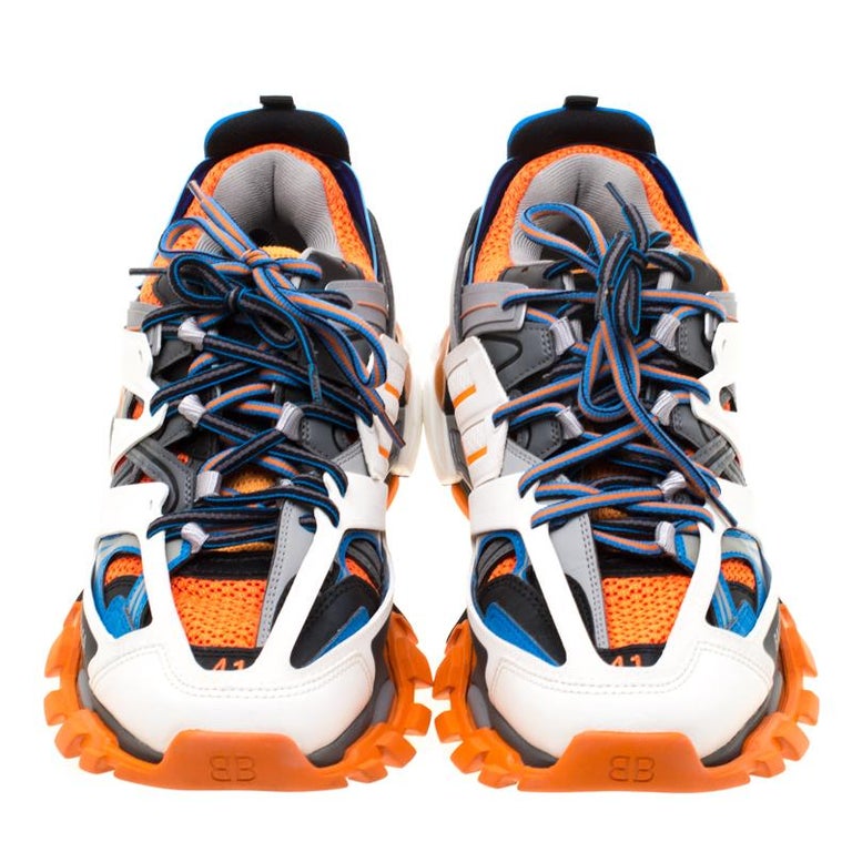 Balenciaga Orange Men's Multicolored Track.2 Sneakers