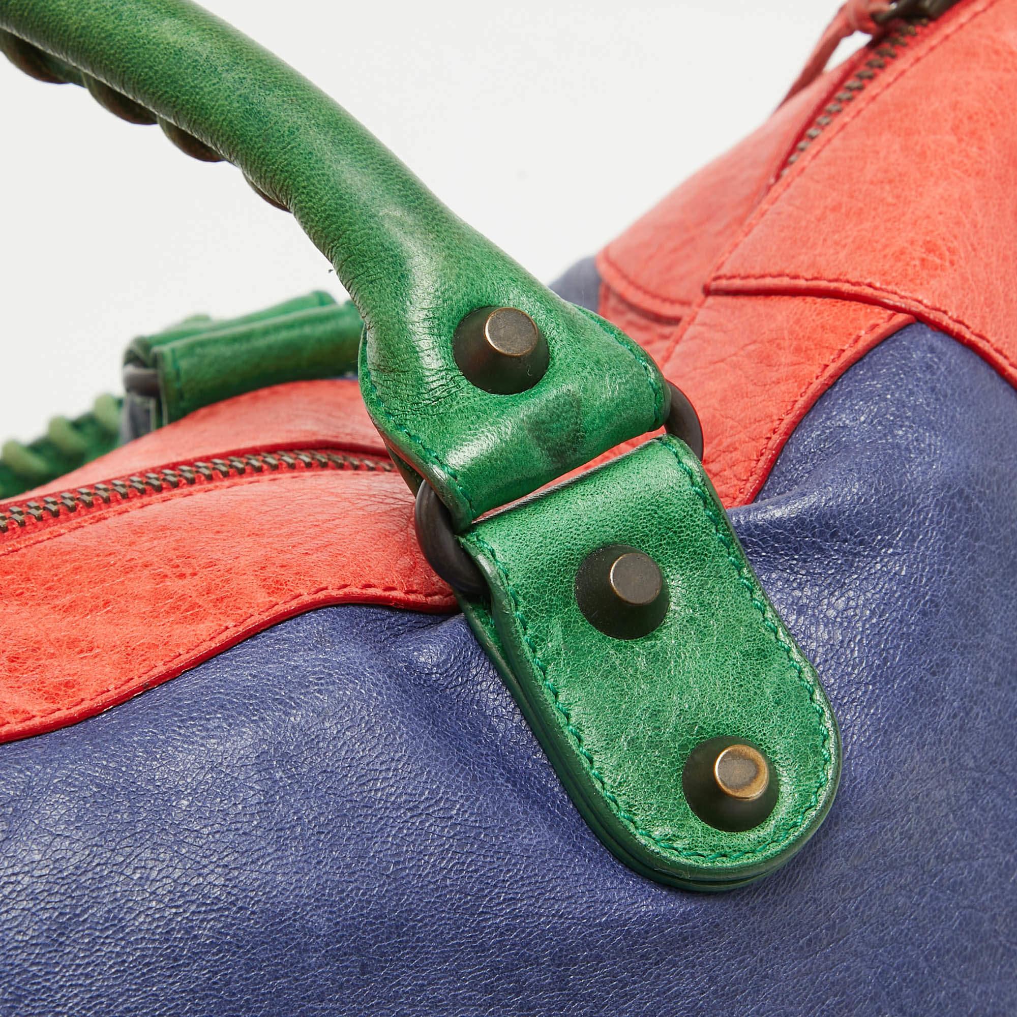 Balenciaga Multicolor Leather RH Work Tote For Sale 13