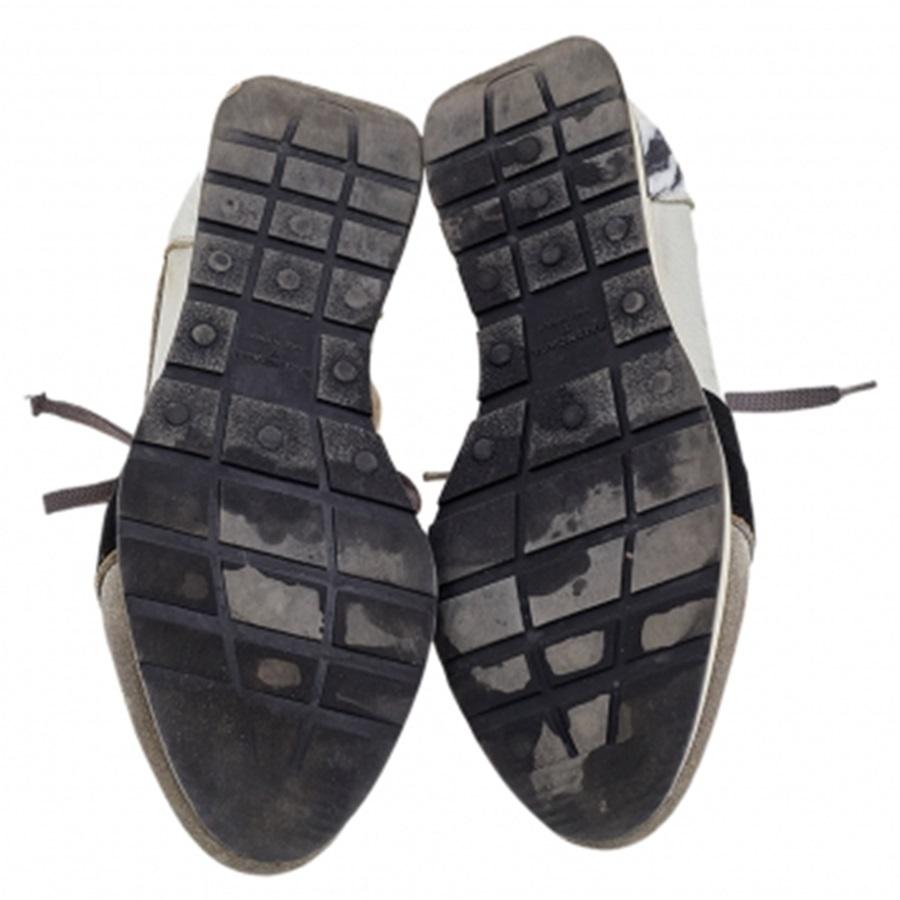 Balenciaga Sneakers Race Runner in pelle/cuoio e tessuto multicolore misura 37 in vendita 2
