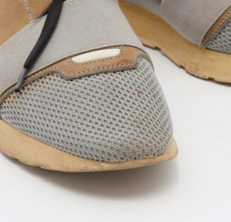 Balenciaga - Baskets de course en cuir et maille multicolore, taille 38 Pour femmes en vente