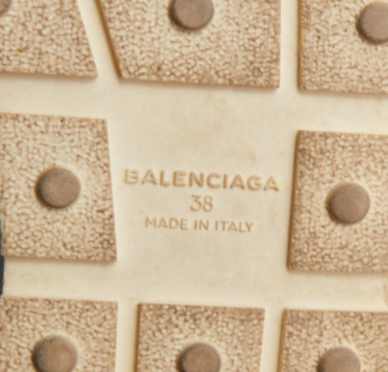 Balenciaga - Baskets de course en cuir et maille multicolore, taille 38 en vente 2