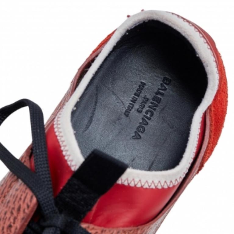 Balenciaga - Baskets de course en cuir et maille multicolore, taille 41 en vente 1