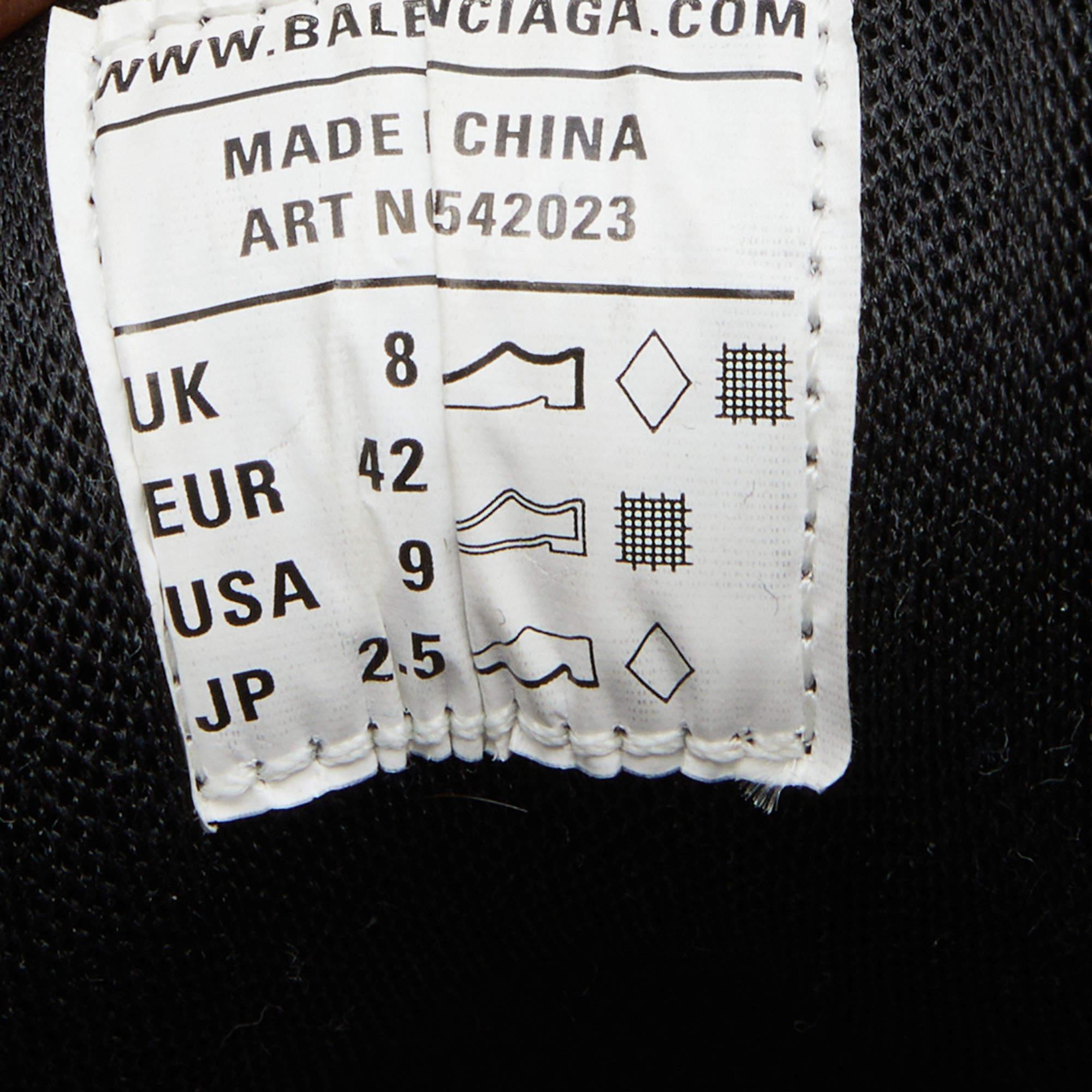Balenciaga Multicolor Mesh and Leather Track Sneakers Size 42 3