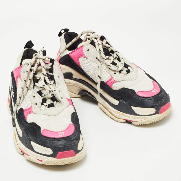 balenciaga multicolor triple s sneakers