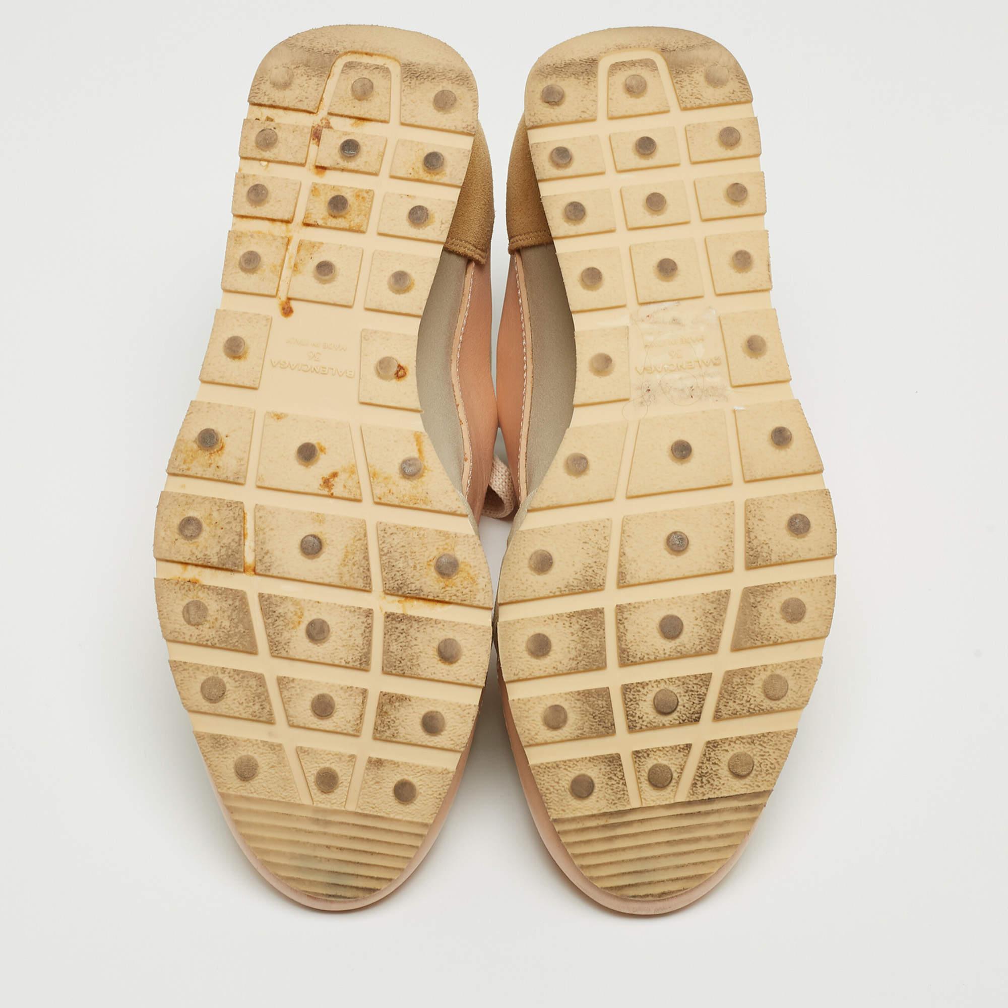 Baskets de course Balenciaga en maille et daim multicolore taille 36 en vente 2