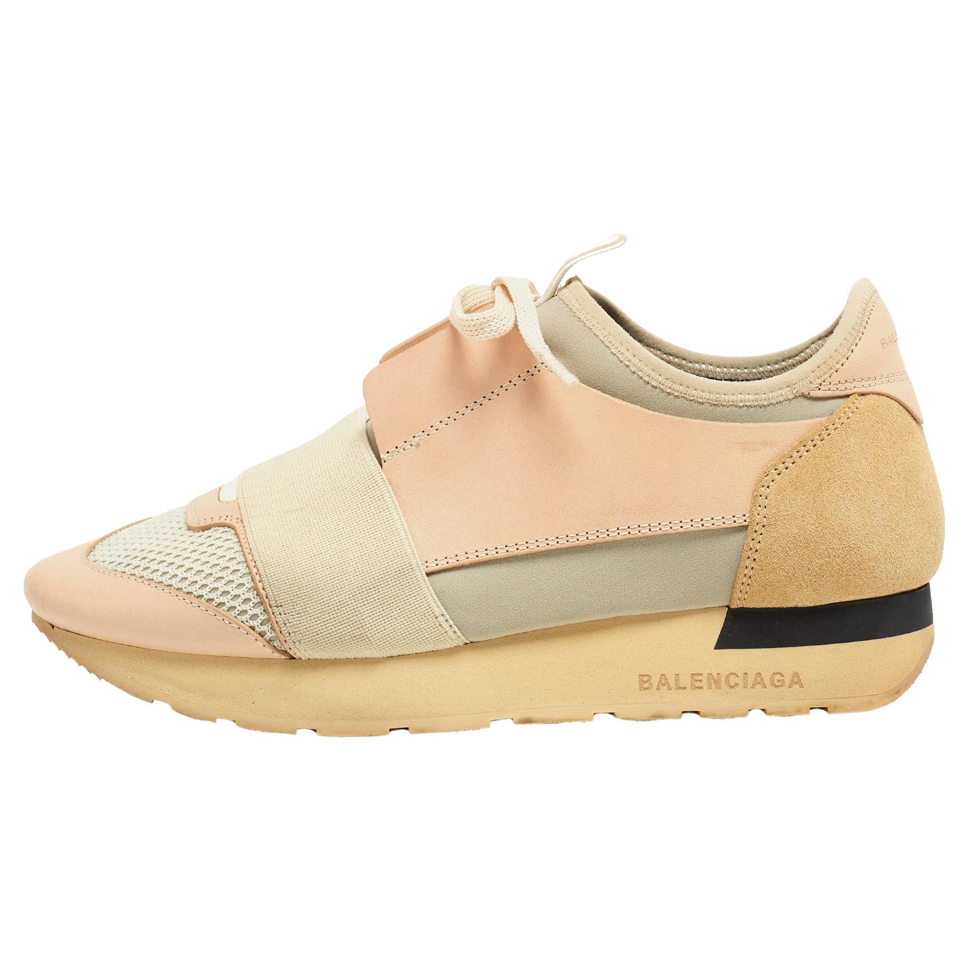 Balenciaga race runner beige clearance