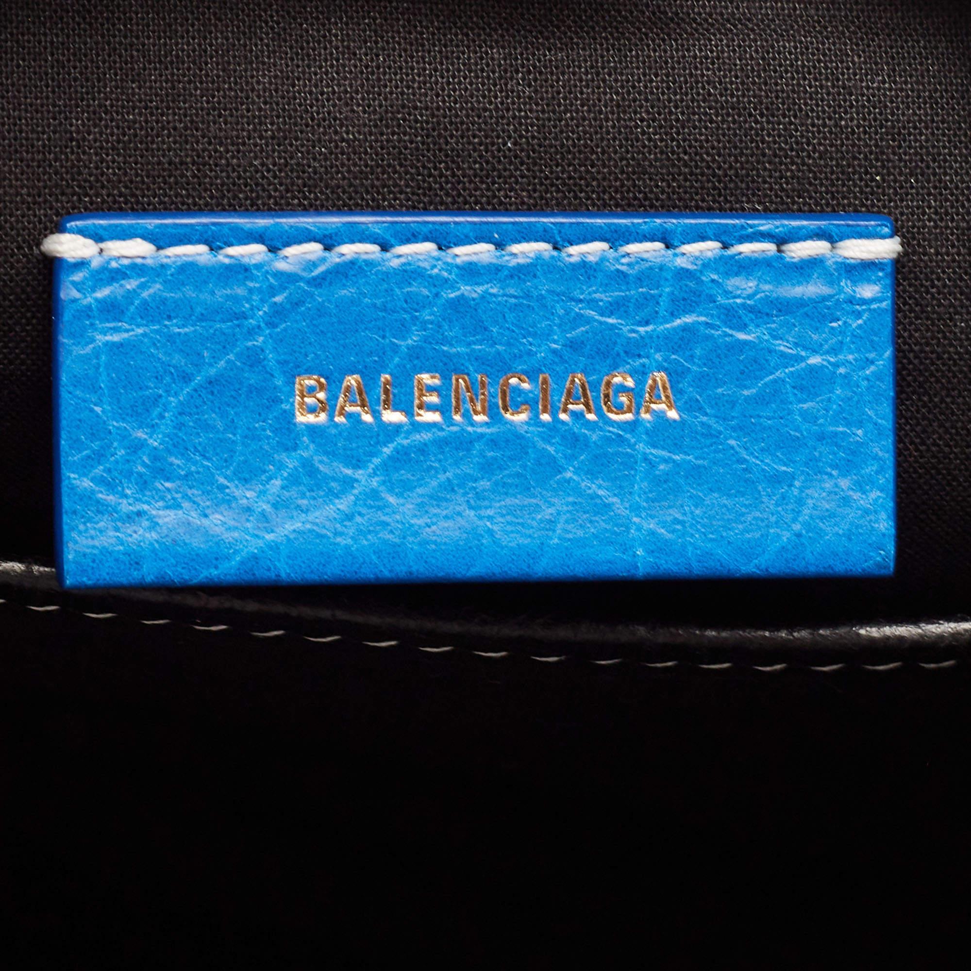 Balenciaga Multicolor Stripe Leather Bazar Fringe Clutch 10