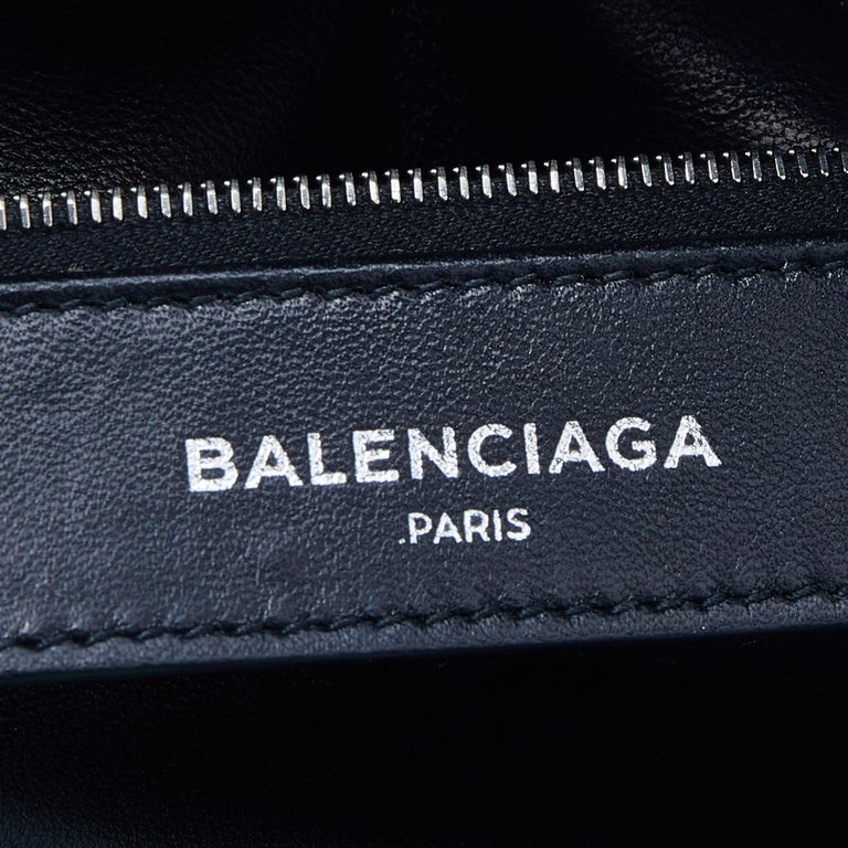 Balenciaga Multicolor Stripe Leather Papier A6 Tote For Sale 6