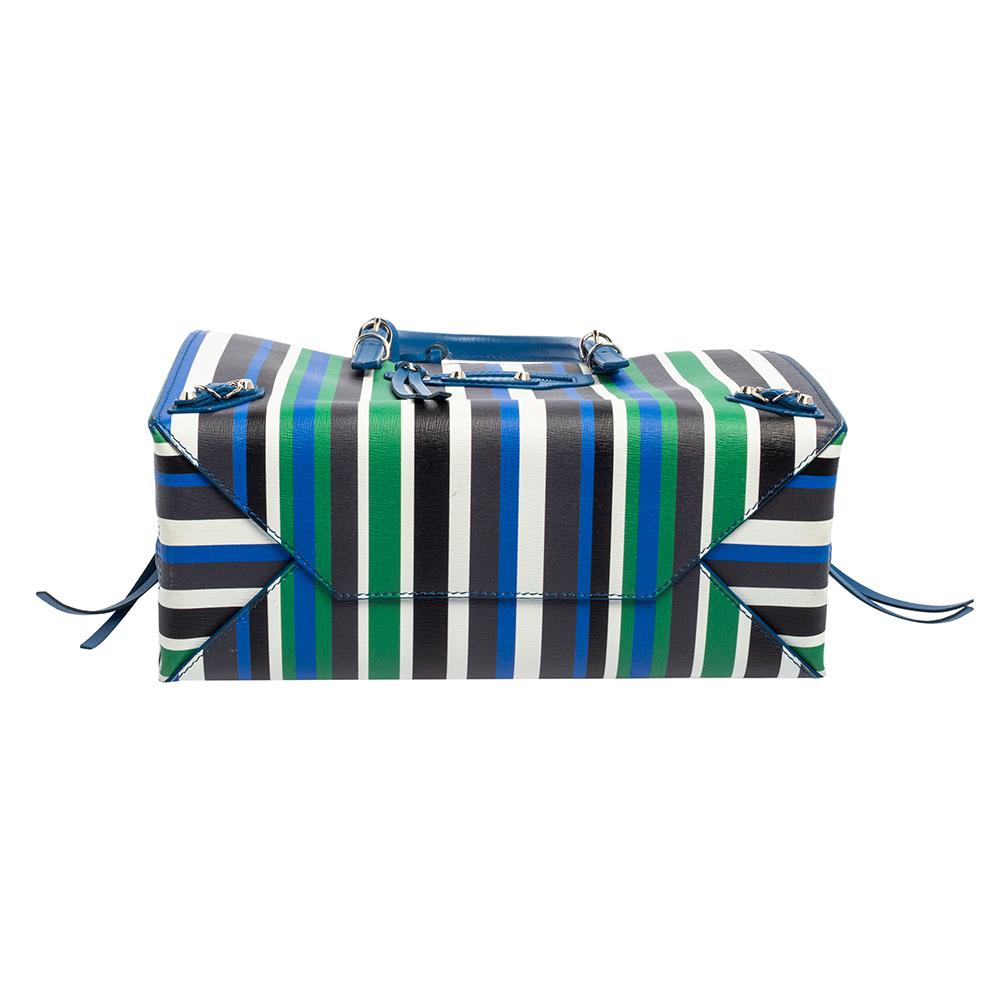 balenciaga striped tote bag