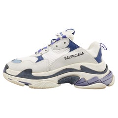 Balenciaga Multicolour Leather and Mesh Triple S Sneakers Size 38