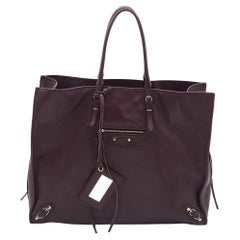 Balenciaga Murier Leather Papier A4 Tote