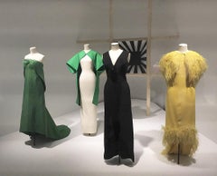 BALENCIAGA Museum Re-edition From 1960s Black Strapless Gown With Long Train