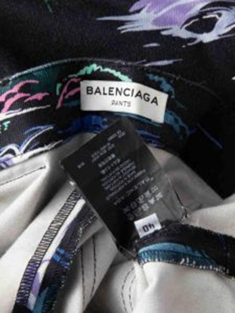 Balenciaga Nature Print Skinny Fit Jeans Size L For Sale 2