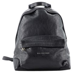 Used Balenciaga Navy Backpack Leather
