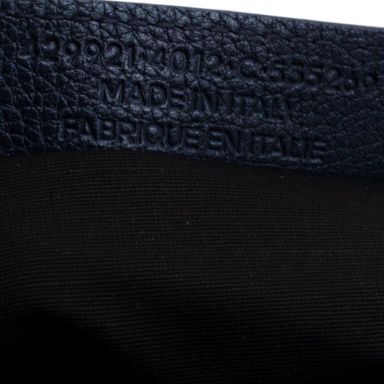 Balenciaga Navy Blue Leather Le Dix New Cartable S Top Handle Bag For ...