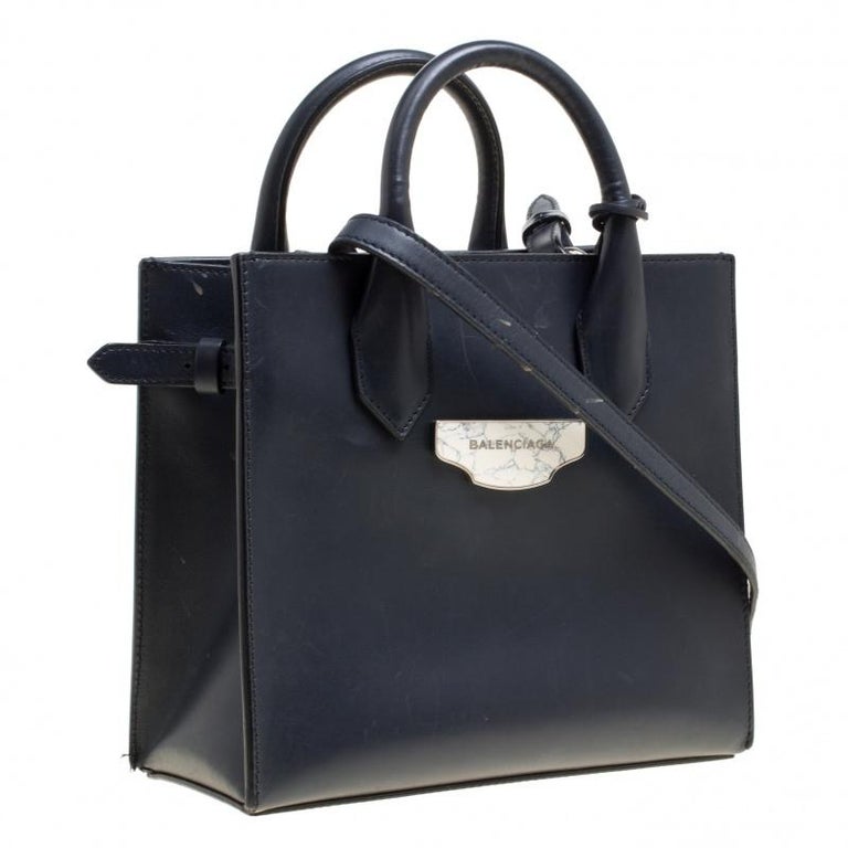 navy blue and black balenciaga's