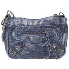 Balenciaga Navy Blue Mini City Clutch Bag For Sale at 1stDibs | balenciaga  mini clutch