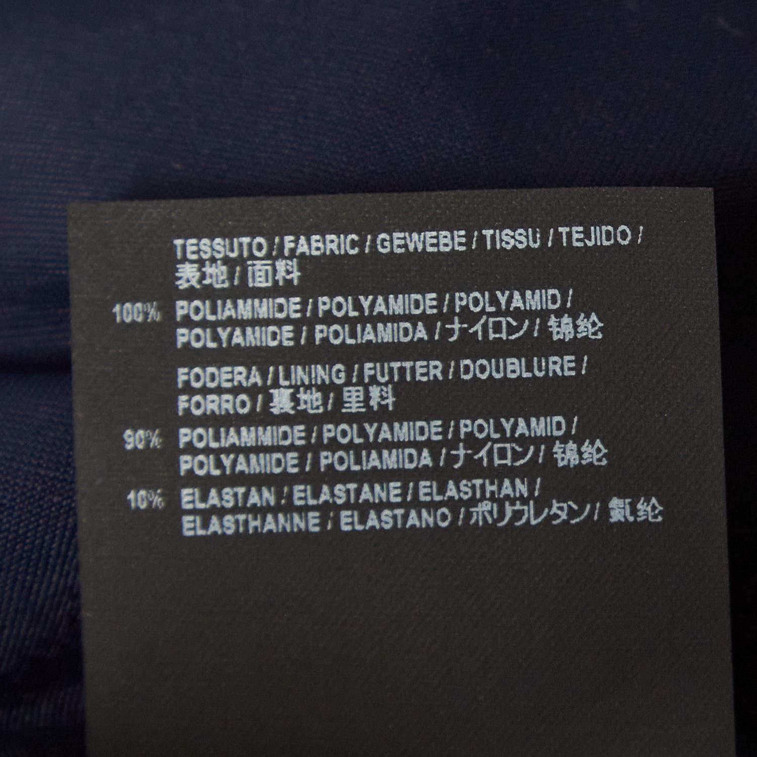 Balenciaga Pantaloncini con coulisse in nylon a quadri blu navy/rosso M. I. in vendita 1