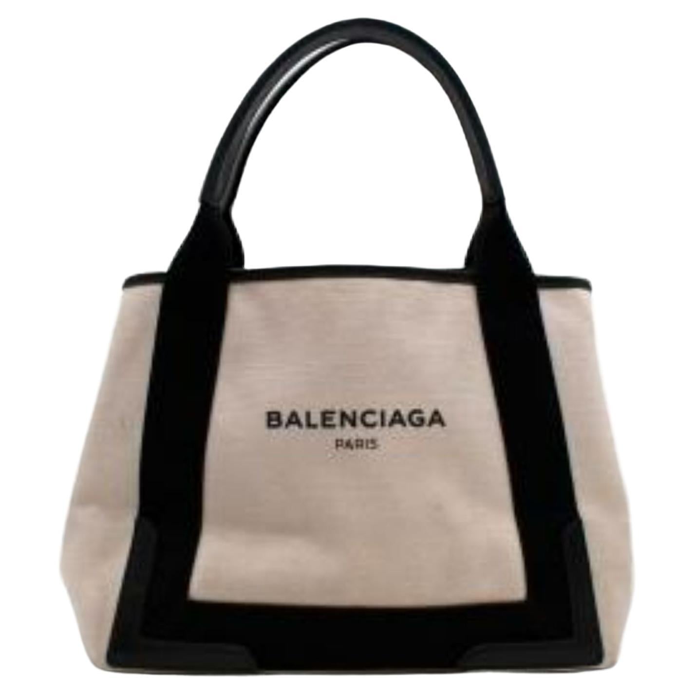 balenciaga cabas canvas tote