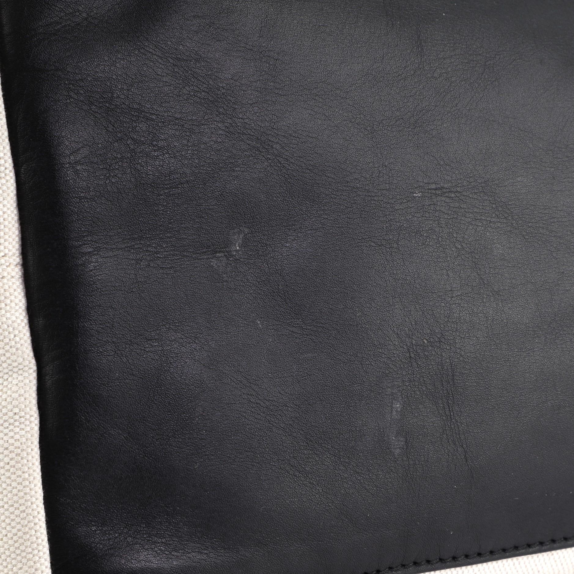 Balenciaga Marineblaues Cabas Segeltuch mit Leder 2