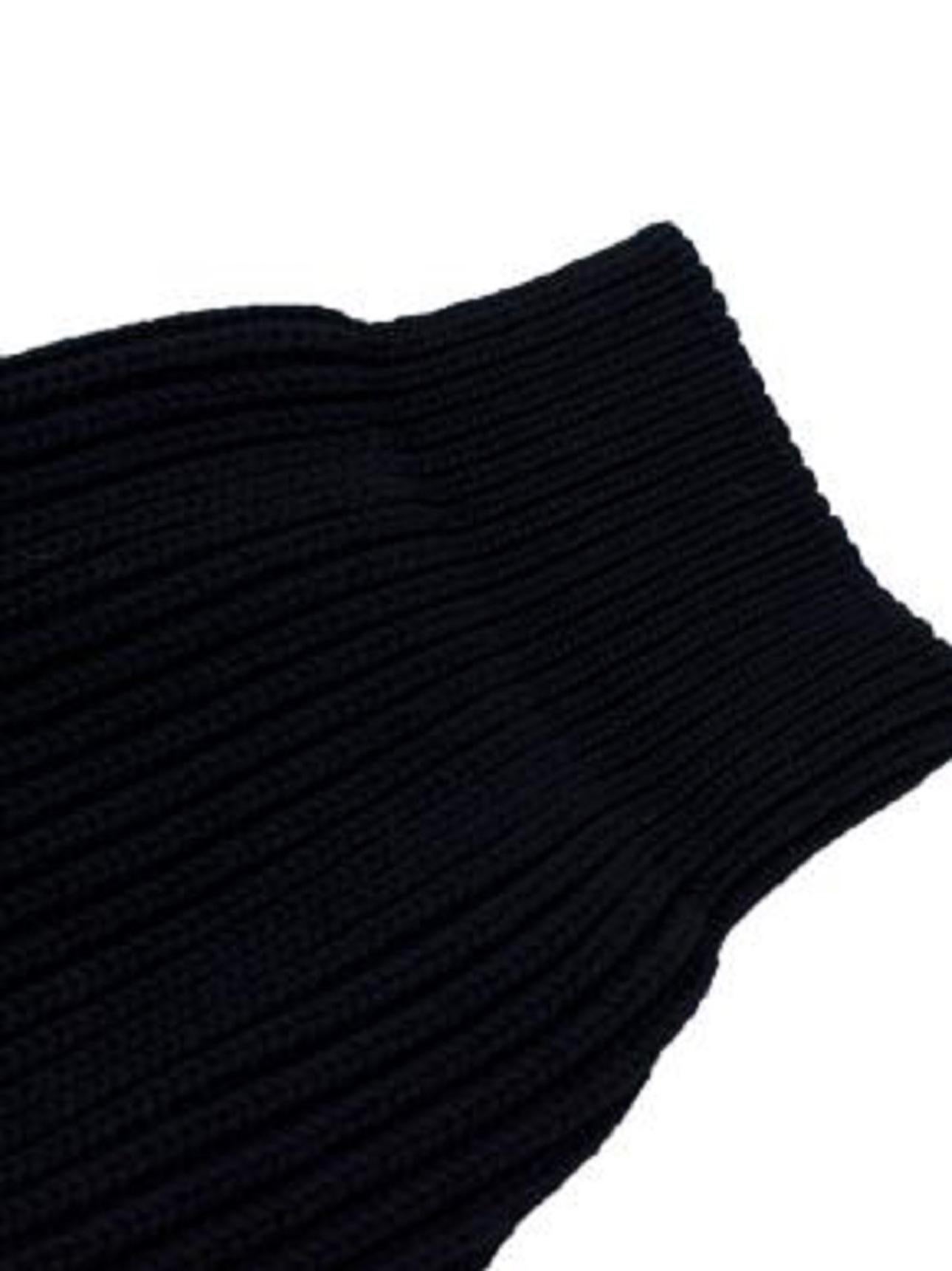 Women's Balenciaga Navy Cotton Knit Jumper with Silk Dress Underlay For Sale