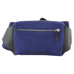 Balenciaga Navy Neo Lift Waist Bag Canvas and Leather