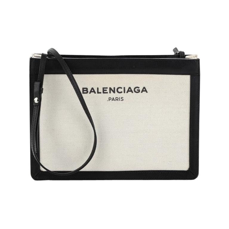 balenciaga navy pochette s