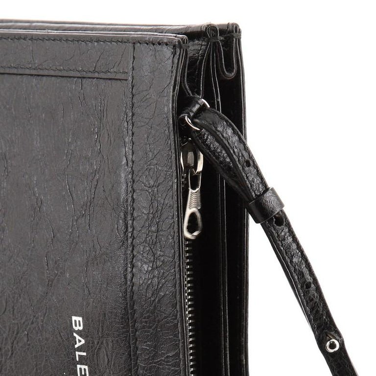 balenciaga navy pochette s