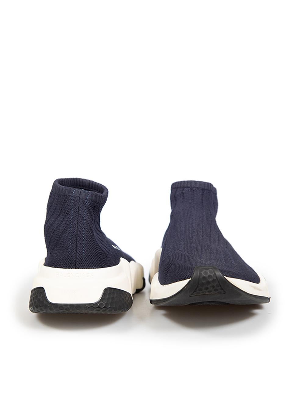 Balenciaga Marineblaue Speed-Turnschuhe Größe IT 41 (Schwarz) im Angebot
