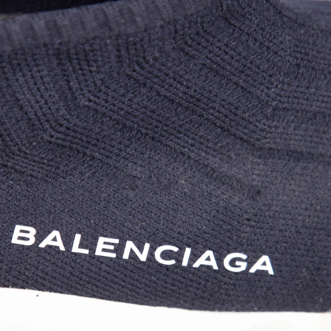 Women's Balenciaga Navy Speed Trainers Size IT 41 For Sale