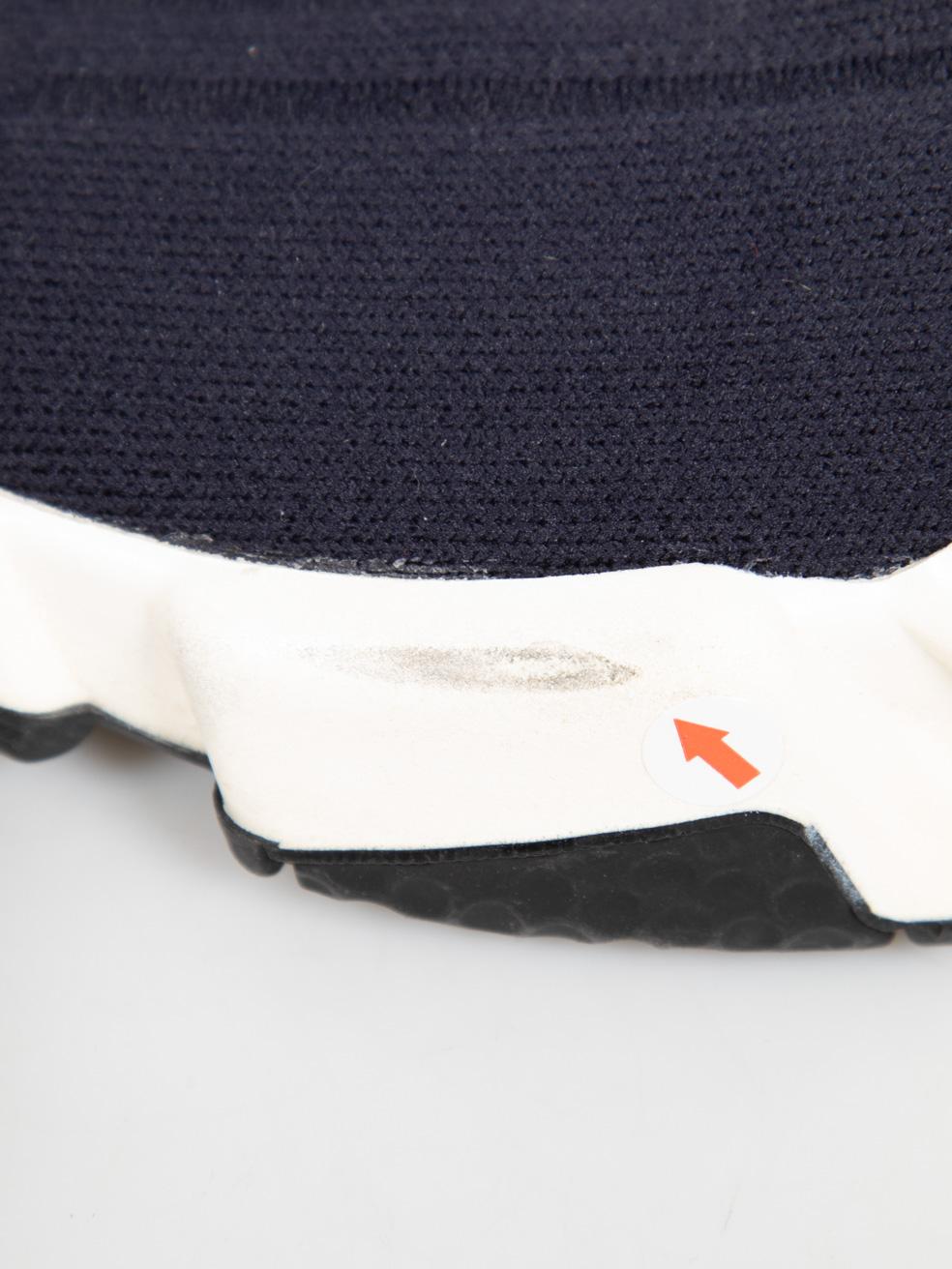 Balenciaga Marineblaue Speed-Turnschuhe Größe IT 41 im Angebot 4