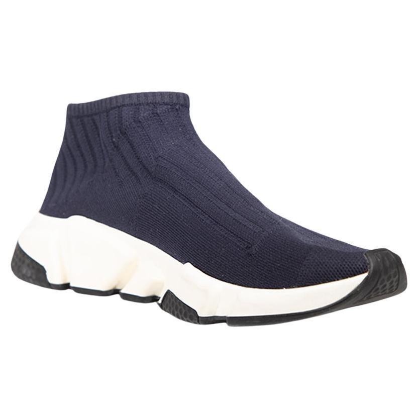 Balenciaga Marineblaue Speed-Turnschuhe Größe IT 41