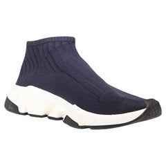 Balenciaga Marineblaue Speed-Turnschuhe Größe IT 41