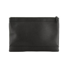 Balenciaga Navy Zip Pouch Leather Large 