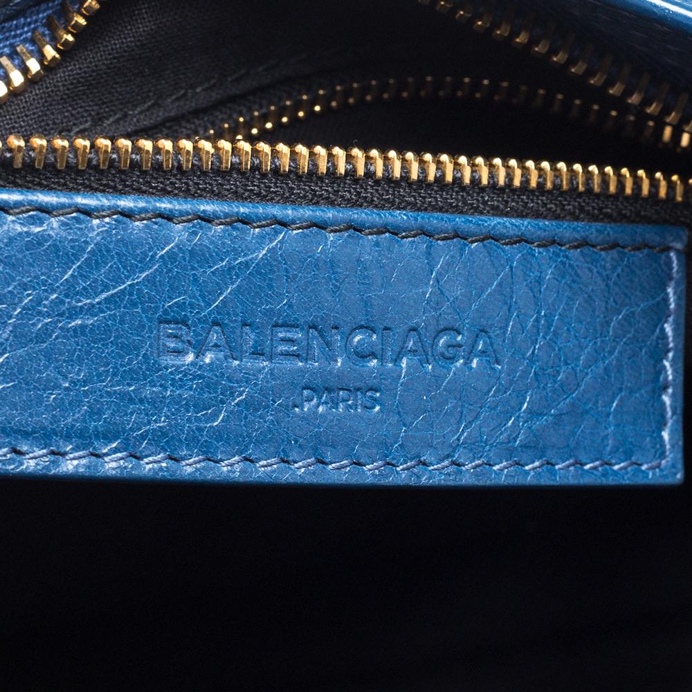 Balenciaga Neiman Marcus Blue Leather Mini Classic City Bag 4