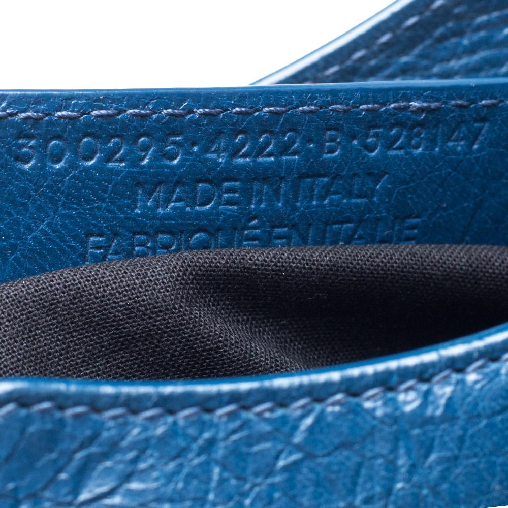 Balenciaga Neiman Marcus Blue Leather Mini Classic City Bag In Good Condition In Dubai, Al Qouz 2