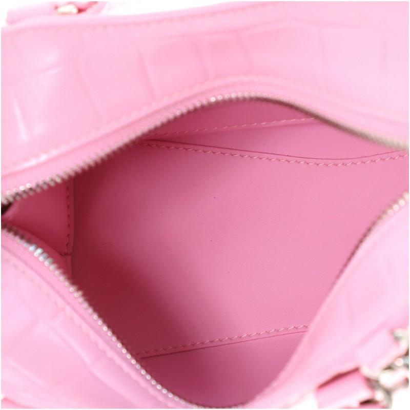 Pink Balenciaga Neo Classic City Bag Crocodile Embossed Leather Mini