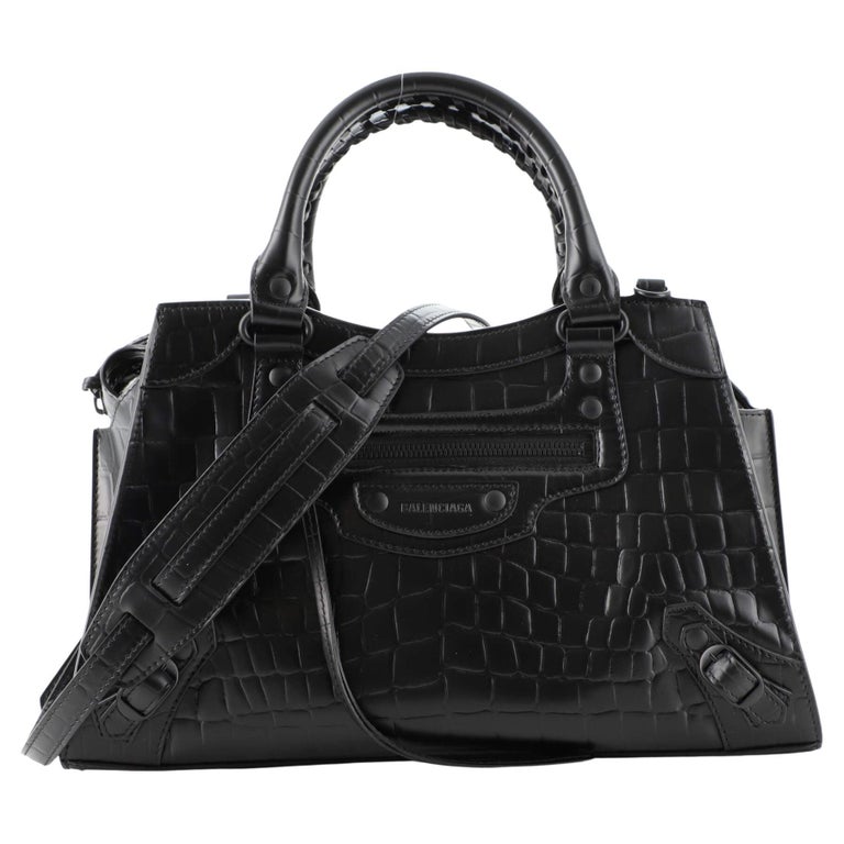 balenciaga crocodile city bag