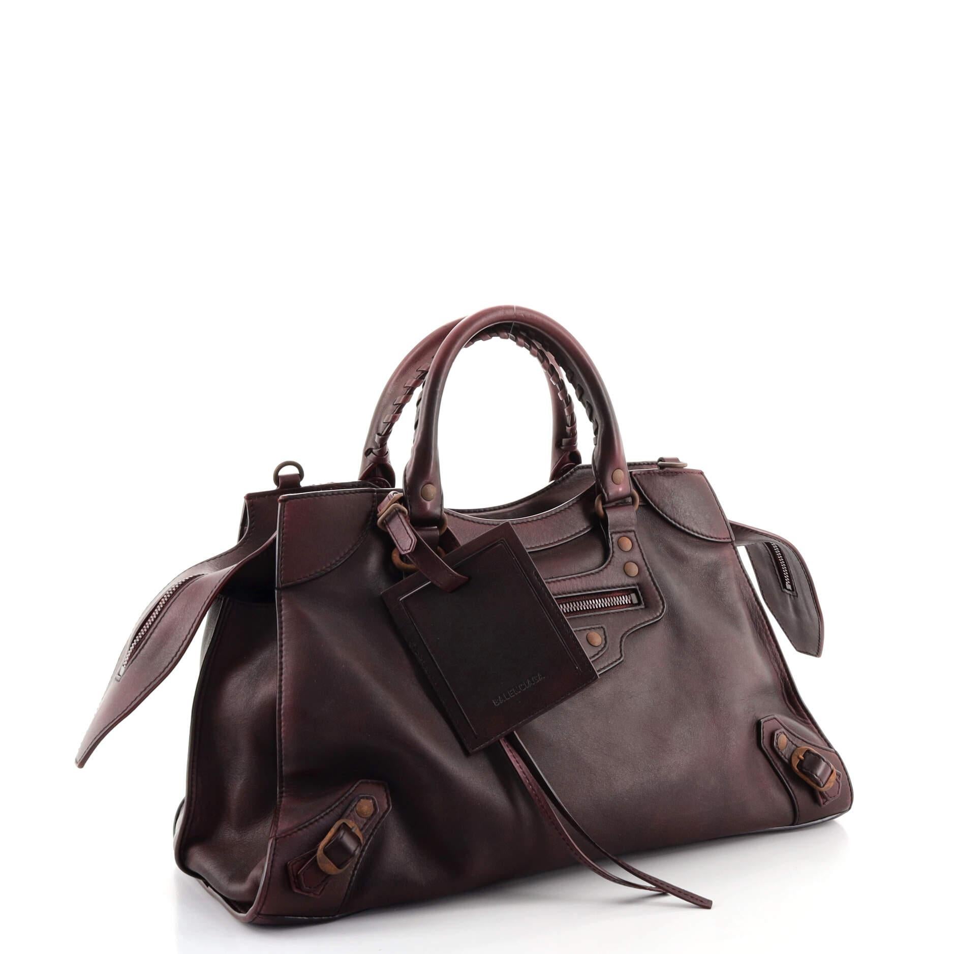 Condition: Fair. Loss of shape on exterior, light scuffs on exterior and handles, minor wear and peeling on opening wax edges. Wear and stains in interior, scratches and heavy tarnish on hardware.
Accessories: Luggage Tag, With Strap
Measurements: