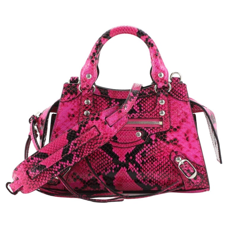 Balenciaga Neo Classic City Bag Python Embossed Leather Mini at 1stDibs |  balenciaga python bag