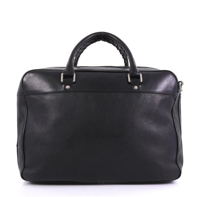 Black Balenciaga Neo Folder Briefcase Leather