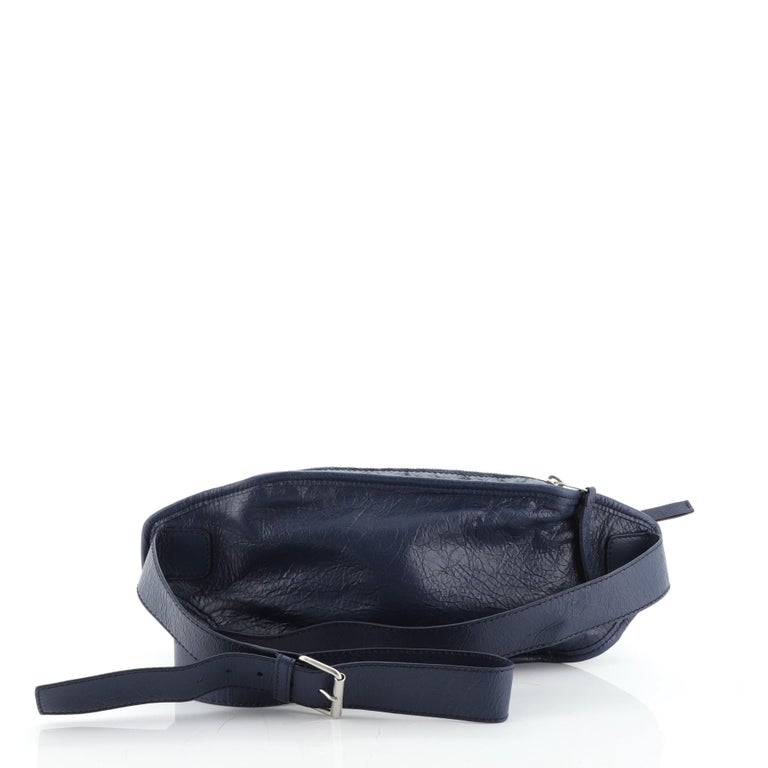 balenciaga waist bag leather