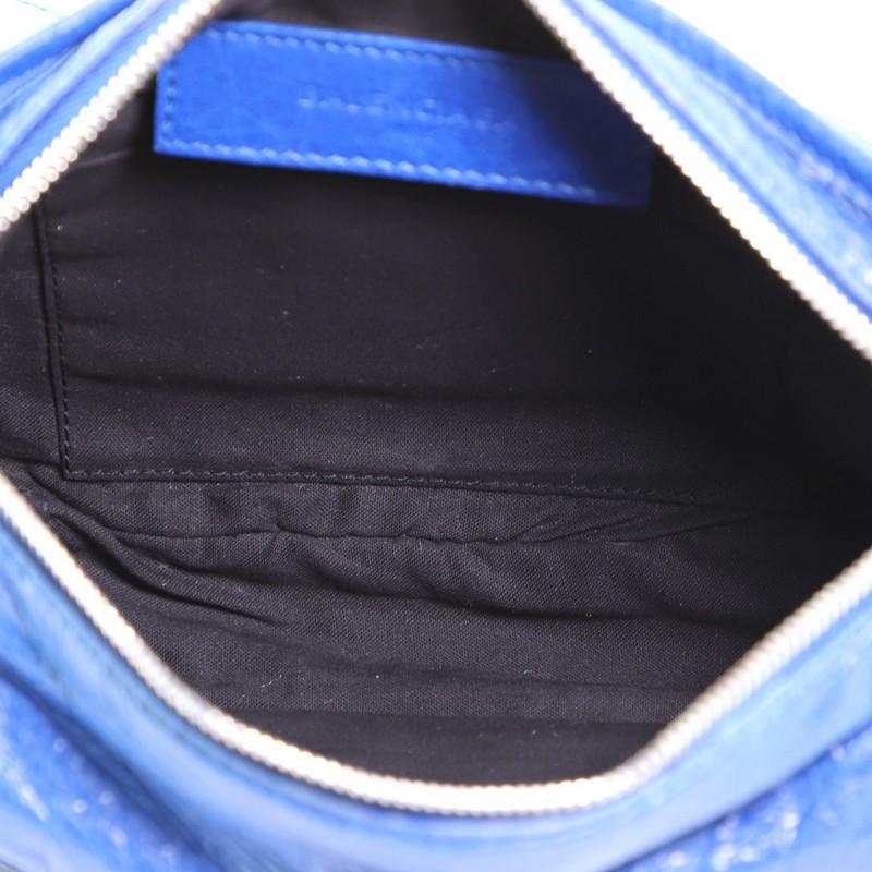Blue Balenciaga Neo Lift Classic Studs Waist Bag Leather