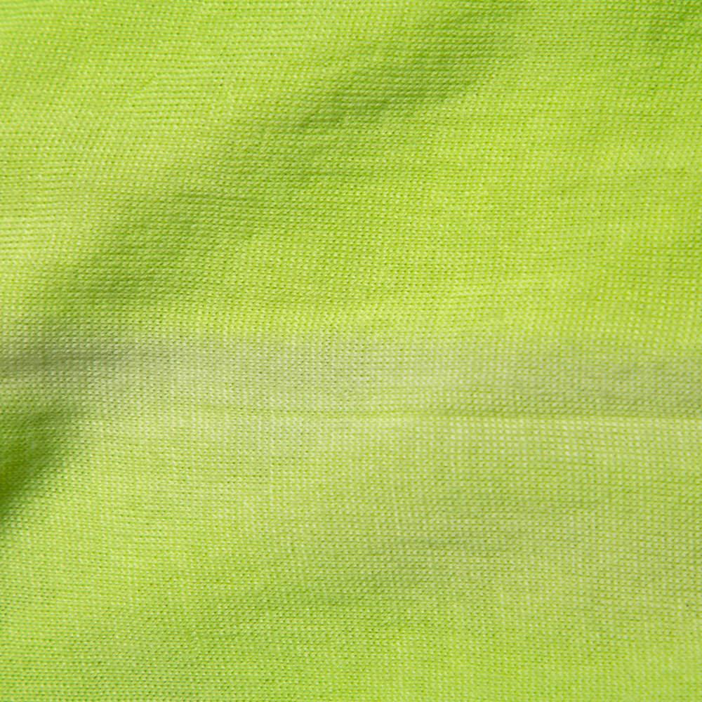 Balenciaga - Pull surdimensionné en cachemire vert fluo S en vente 3