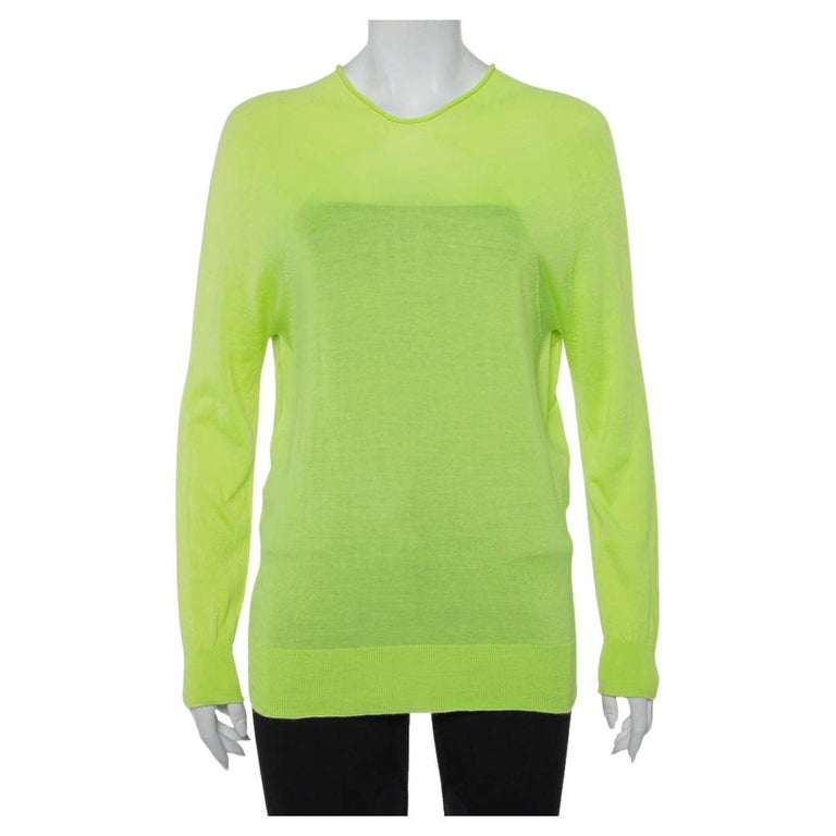 balenciaga neon green shirt