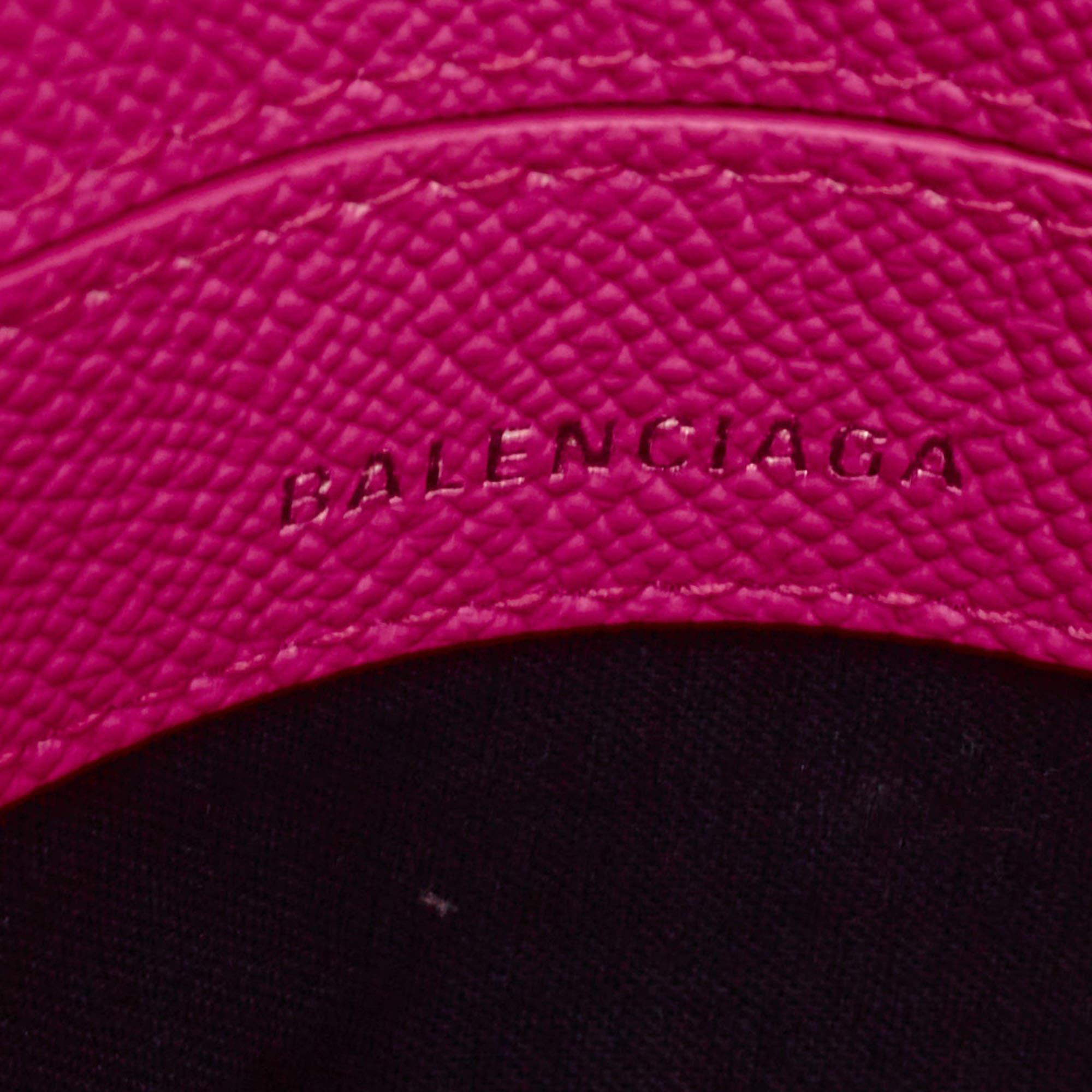 Balenciaga Neon Pink Leather XXS Ville Satchel 7
