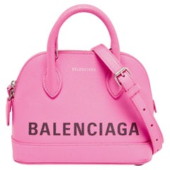 Balenciaga Neon Rosa Leder XXS Ville Satchel